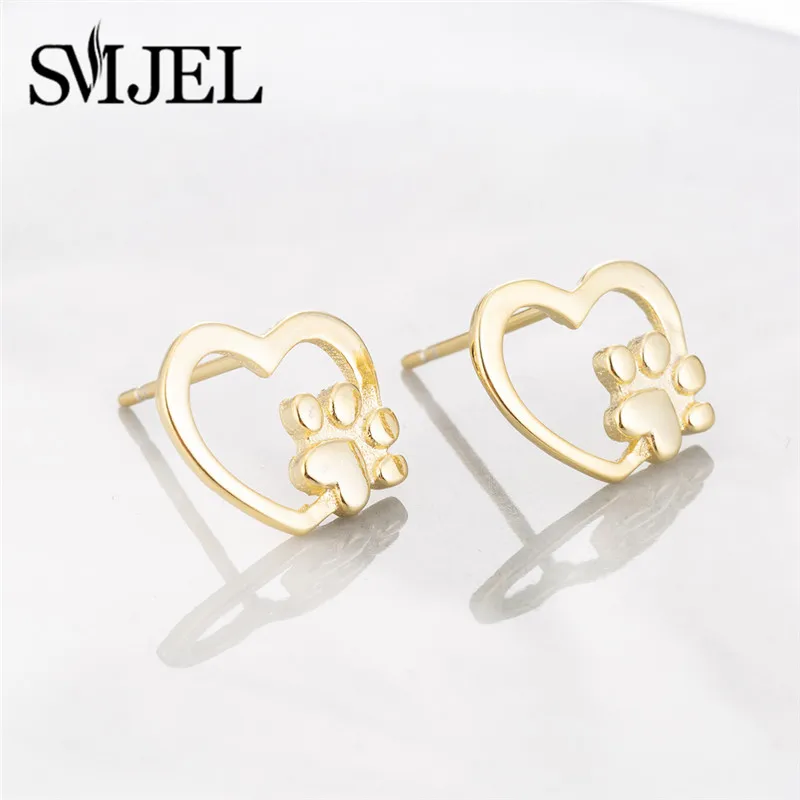 SMJEL pendientes Рок Музыка Серьги гвоздики для женщин и мужчин карта Овцы серьги в виде птиц уха золотого цвета ювелирные изделия горячая распродажа