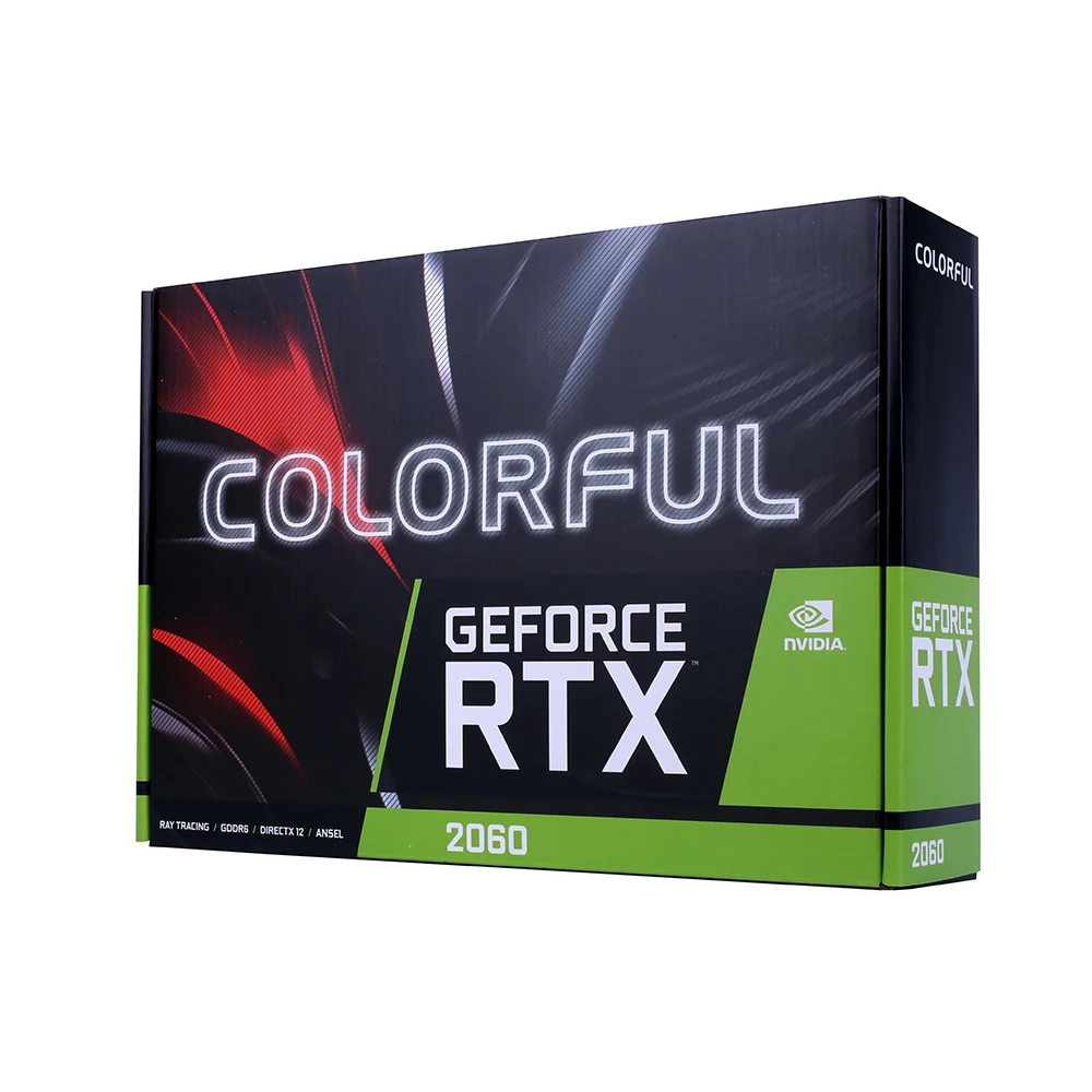 Красочная графическая карта iGame GeForce RTX 2060 GDDR6 6G Nvidia игровая видеокарта 1365-1680 МГц PCI-E 3,0 placa de видео для игр