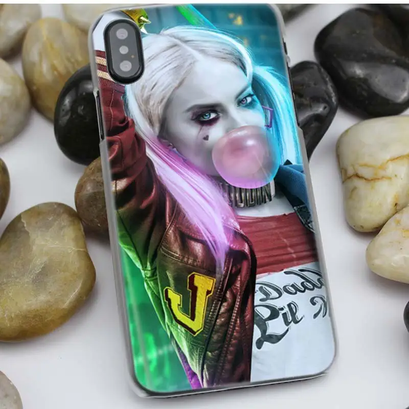 Харли Квинн Отряд Самоубийц жесткий пластик для iPhone 11 XS Max XR X 10 7 8 6 6S Plus 5S SE 5 4S 4 5C Прозрачный чехол для телефона чехол