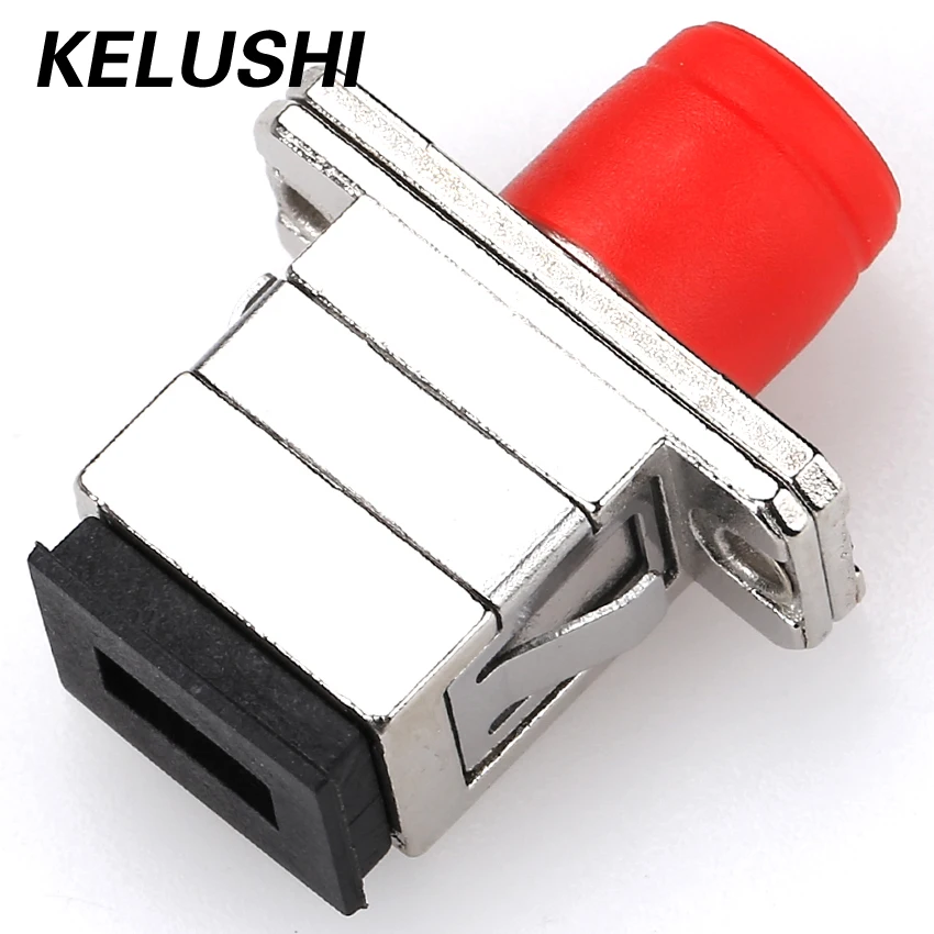 Free Shipping 50pcs/lot FC-SC Fiber Optic Coupler Flange Adapter Simplex Singlemode Carrier-Class Connector PC end Face KELUSHI
