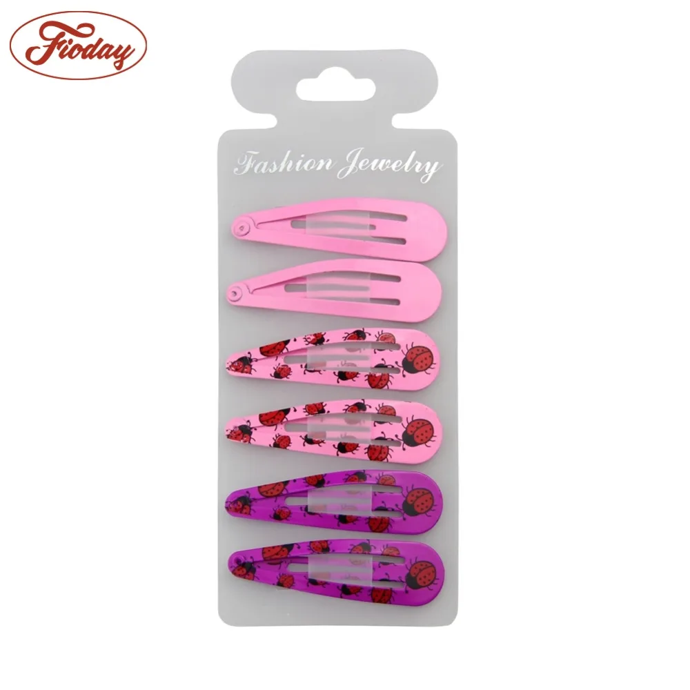 

72Pcs Print Hair Clips For Girls Kids Women Snap Clips Metal Hairclips Hairpins Colorful Hairgrip Barrettes Headwear Accessories