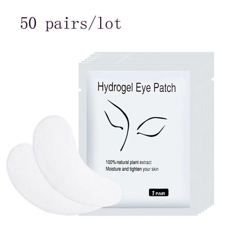 50pair eye sticker Накладки для глаз 10/50 накладки для ресниц без ворса накладки для наращивания ресниц принадлежности для наращивания ресниц профессиональные инструменты - Цвет: 50pair eye sticker