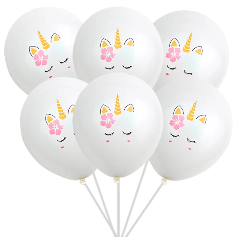 10 шт. Единорог шар вечерние поставки фольга латекс мультфильм животных с днем
