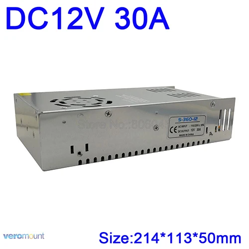 12V 30A Универсальный импульсный источник Питание AC к DC 12V 1.25A 2A 3A 5A 6.5A 8.5A 10A 12.5A 15A 16.5A 20A 25A 30A 33A 40A 50A трансформатор - Цвет: 12V 30A