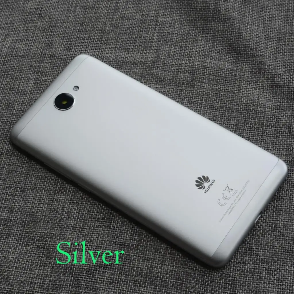 silver Аккумулятор задняя крышка корпус чехол для huawei Y7 - Цвет: silver