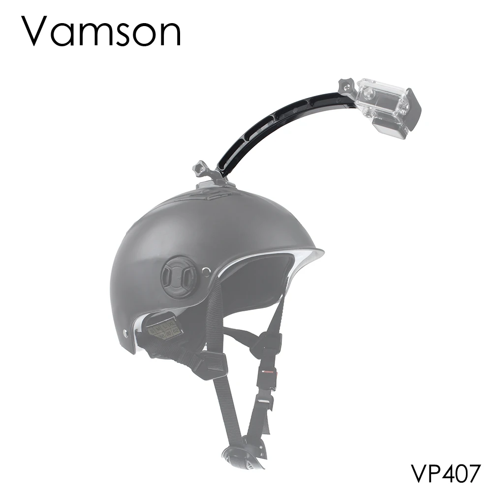 Vamson для Go Pro Аксессуары для шлема удлинитель комплект самостоятельное Фото Крепление для Gopro Hero 4 3+ 2 для Xiaomi для Yi для SJCAM VP407