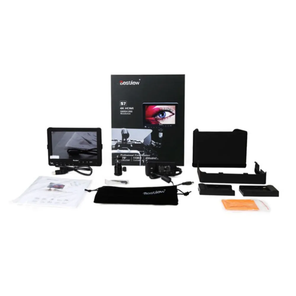 Внешний дисплей для камеры BESTVIEW S7 4K HDMI HD-монитор Видео TFT-монитор 7-дюймовый