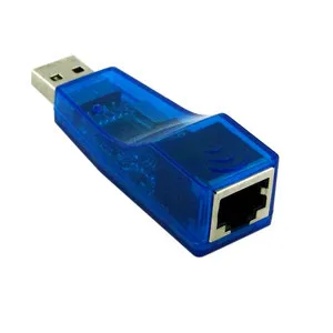 

Cablecc ETHERNET 10/100M NETWORK ADAPTER USB 1.1 LAN RJ45 CAT5E CAT6 CARD BLUE