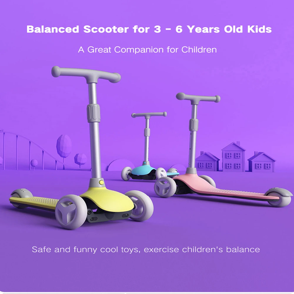 2018 Новый Xiaomi Mitu детский скутер для детей 3-6 лет Balanced Scooter Multi Protection Max 50 кг умного