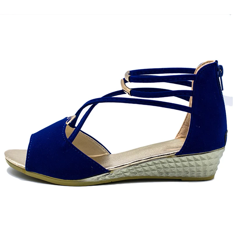 Женские сандалии с открытым носком KUIDFAR бежевые повседневные гладиаторы лето