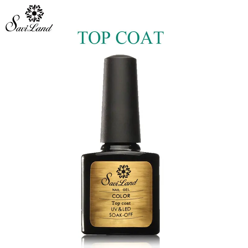 Bright Top Coat Saviland 10 мл Прозрачный матовый топовый лак супер глянцевый топовый лак для ногтей Гель-лак для ногтей без протирания Гель-лак - Цвет: Bright Top Coat