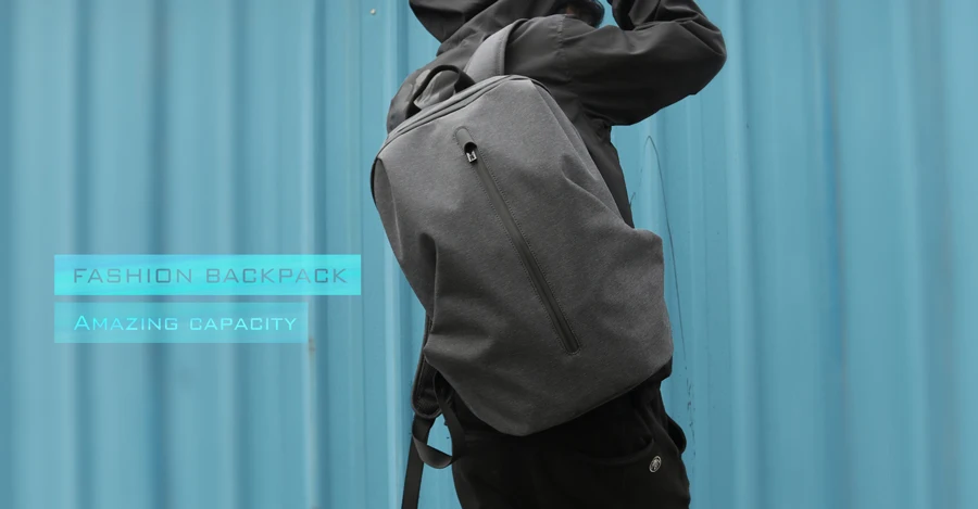 FYUZE Fashion Men Backpack for Laptop 15.6 inch Waterproof Travel Backpack Large Capacity College Student School Backpack
