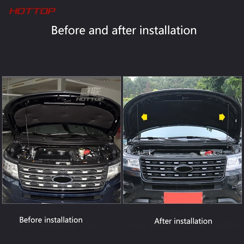 HOTTOP для Ford Explorer 2013- крышка двигателя опорный стержень гидравлическая опора капота