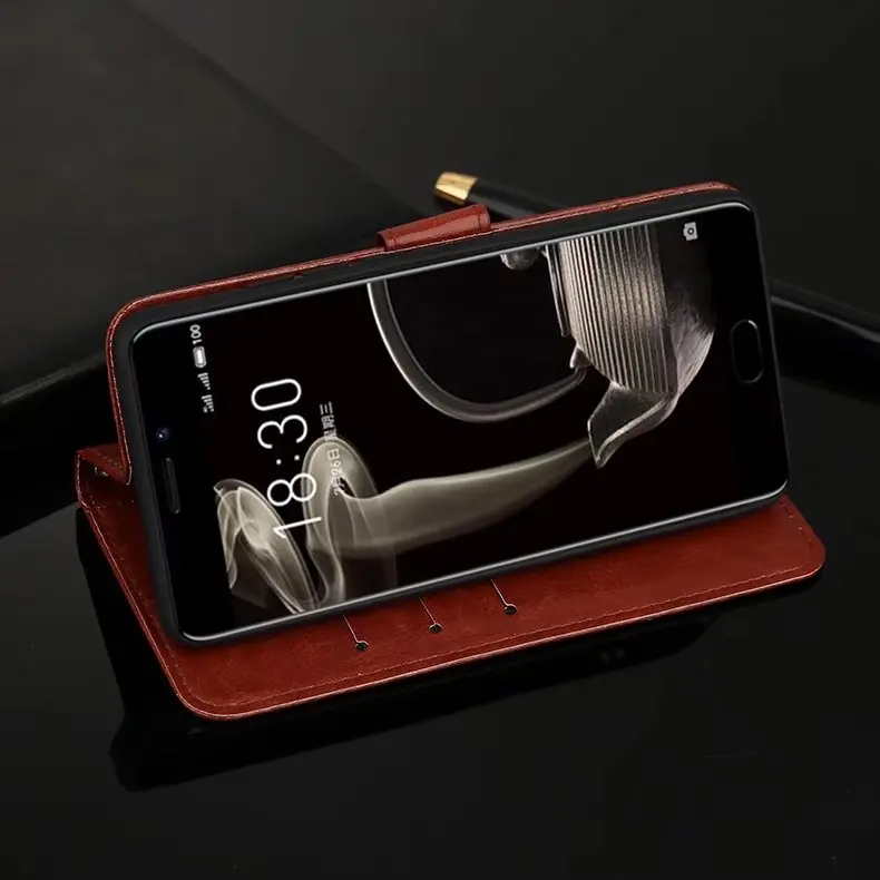 Роскошный кожаный чехол-бумажник с подставкой в стиле ретро для Meizu Pro 7 Plus чехол 6