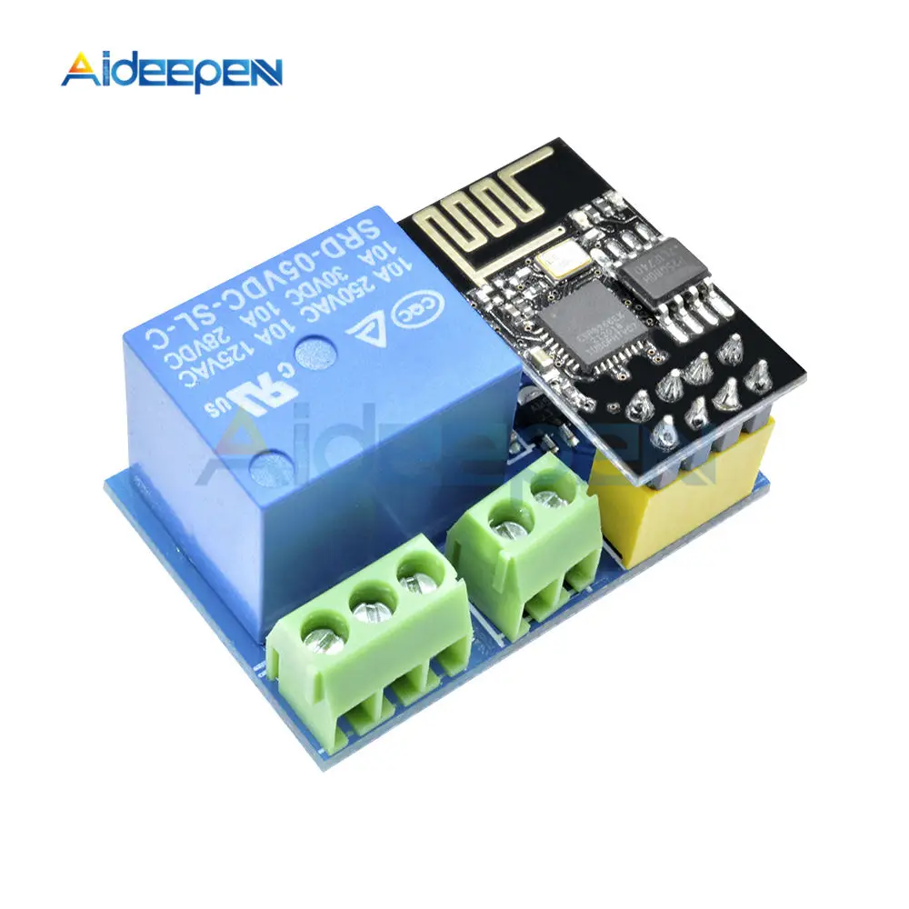 

ESP8266 5V 1CH Relay Module ESP-01 WIFI Module for Arduino Mega2560 Nano Raspberry Pi Smart Home Wireless Relay Board
