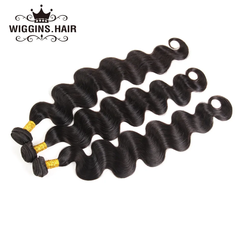 Wiggins 28 30 32 34 36 38 40 дюймов человеческие волосы пучки натуральный цвет 1 шт. только волосы remy