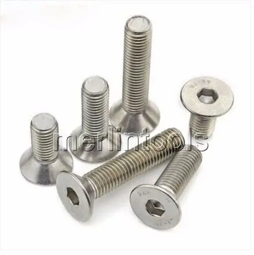96 шт. из нержавеющей стали 4-40 до 1/4 &quot-20 шестигранные винты с плоской головкой |