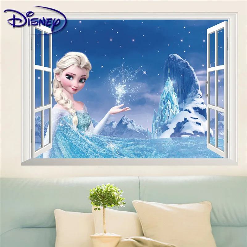 Disney Kids DIY 3D наклейки Холодное сердце украшение детской комнаты детский сад