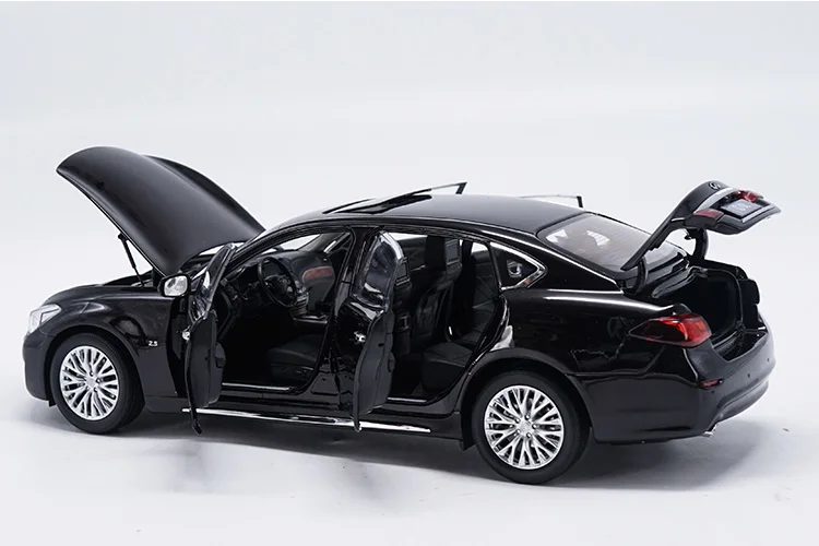 1:18 Infiniti Q70L высокая модель автомобиля из цинкового сплава, коллекция и подарок металлическая роскошная модель автомобиля, шесть открытых дверей
