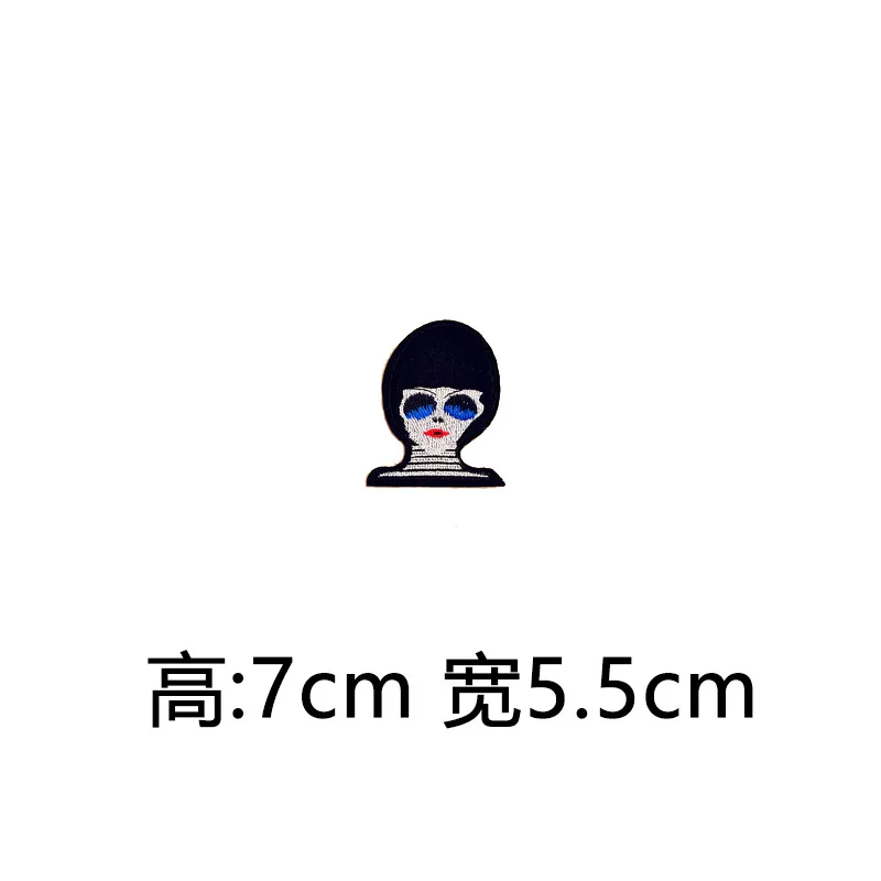 Новинка 2017 панк крутая леди листья символ текст да заплатки железо на или