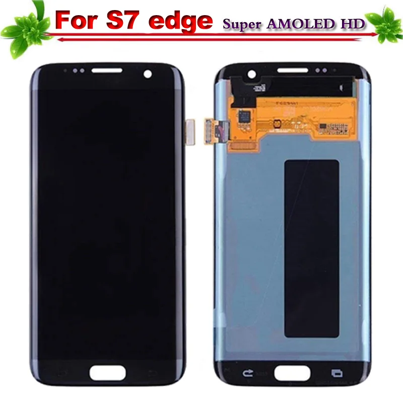 Super AMOLED для samsung Galaxy S7 край G935 G935F ЖК дисплей Дисплей Сенсорный экран полный