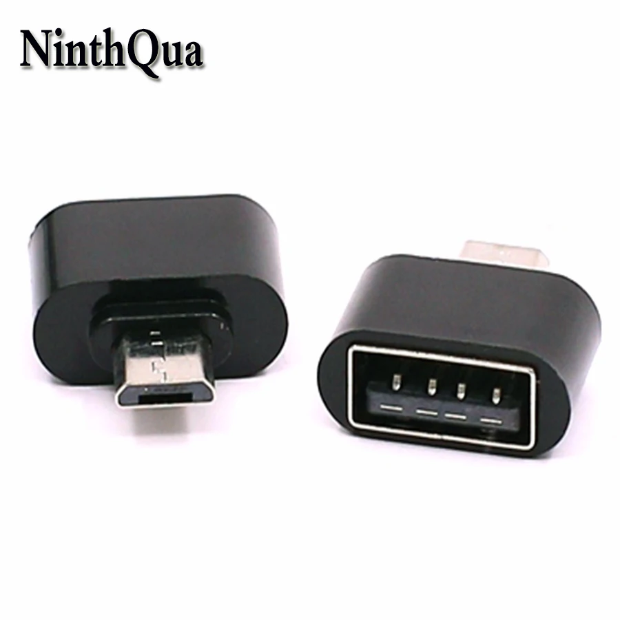 Фото NinthQua 1 шт. 5pin Micro USB штекер к 2 0 гнездовой разъем OTG адаптер для передачи данных Android