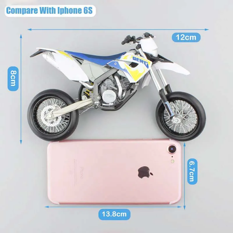 Эндуро Мотокросс 1/18 Масштаб Мини Husqvarna FC450 мотогонок литые игрушечные модели Реплика металла для B MW подарки для детей