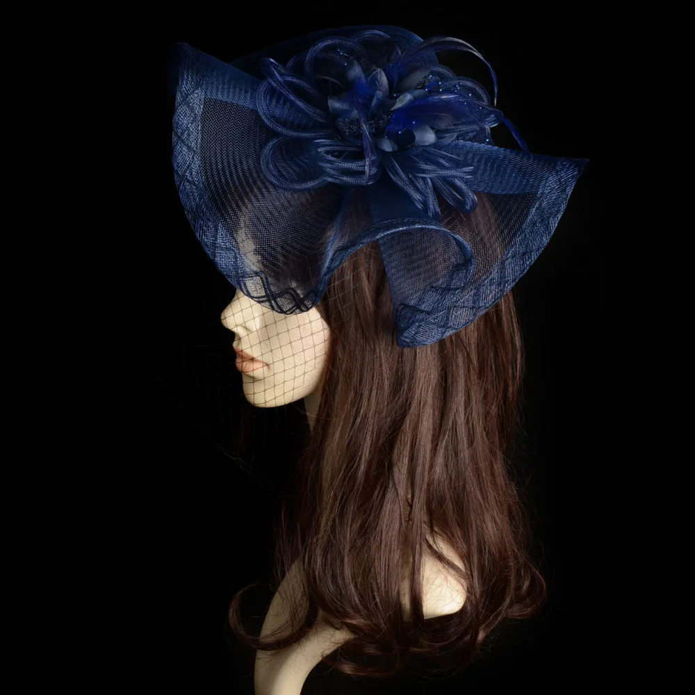 Новинка ручная работа привлекательная Свадебная вуалетка вуаль перо жесткое