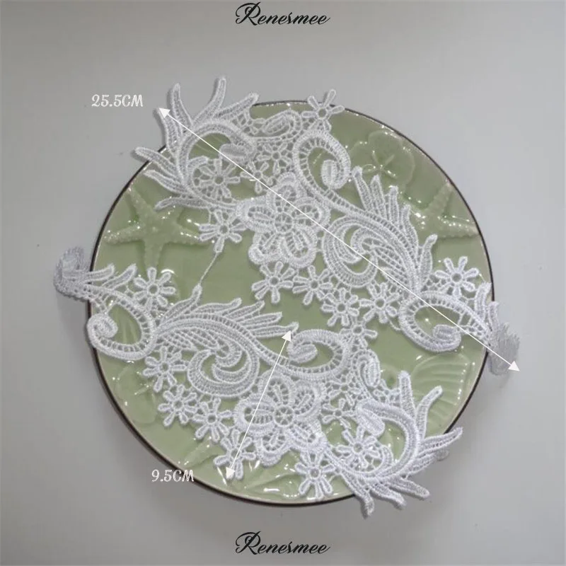 3 пары Новое поступление красивый воротник из ткани цвета слоновой