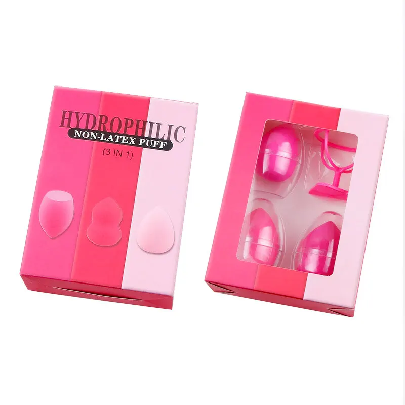 3 шт. Гладкий косметический слоеный сухой влажный макияж основа губка