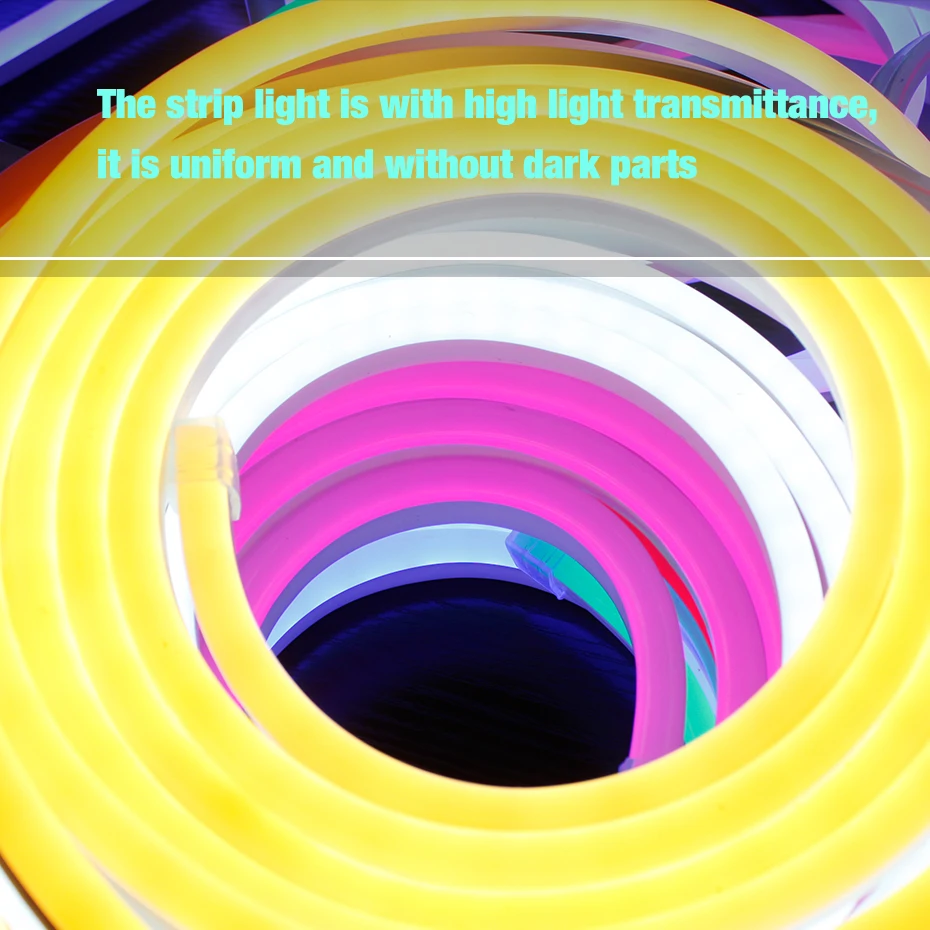 Мягкая гибсветодиодный светодиодная неосветильник веревка s 220 В источник