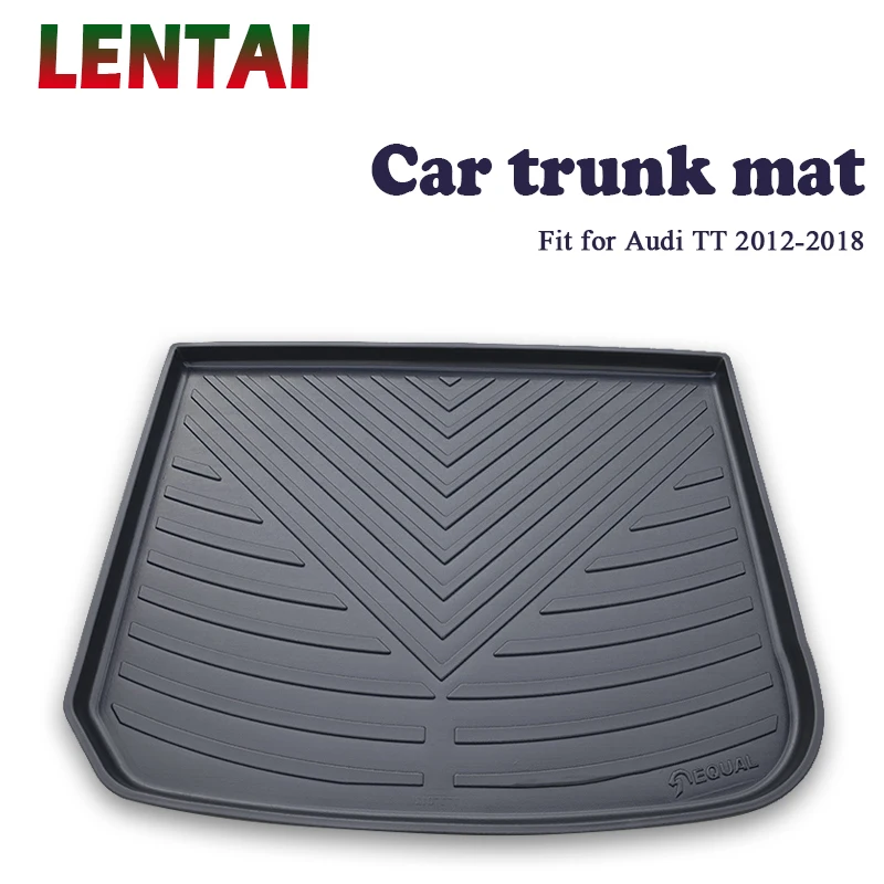 EALEN 1PC rear trunk Cargo mat For Audi TT 2012 2013 2014 2015 2016 2017 2018 Styling Boot Liner Tray Anti-slip mat Accessories