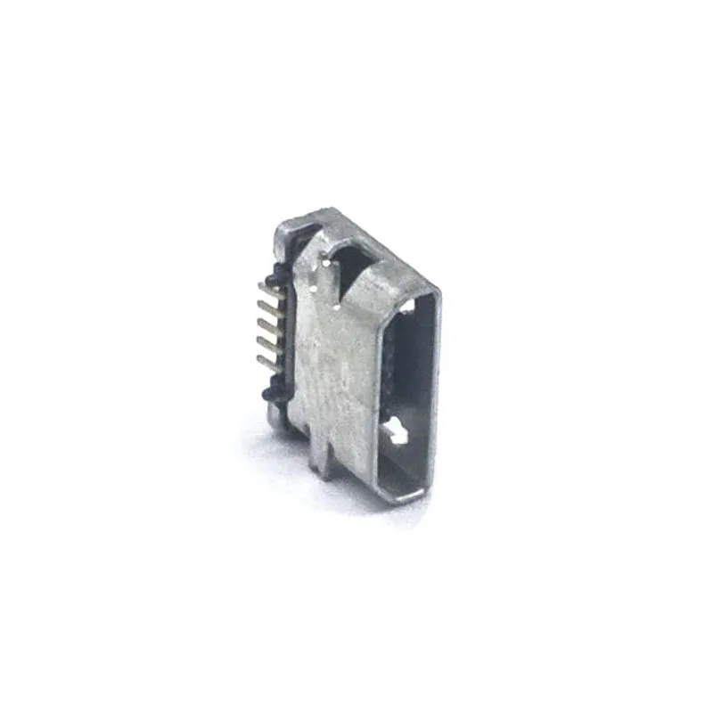 30 шт./лот плоский край 5 Pin Тип B SMT микро USB Разъемы женский ПОРТ Jack Tail Sockect Разъем