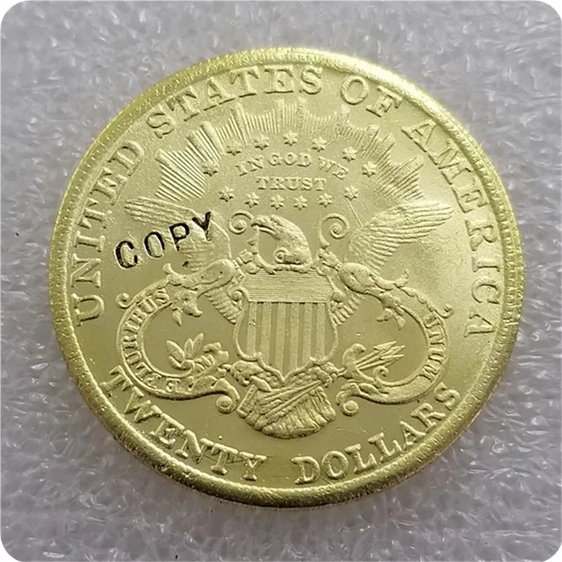 USA 1878 1893 $20 символ свободы двойной Eagle копия монет|Безвалютные монеты| |