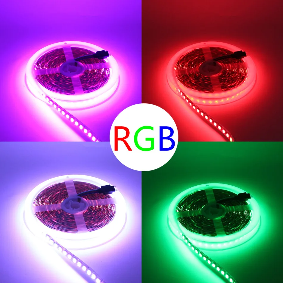 SMD 5050 RGB Светодиодная лента 5 м 600 светодиодный DC 12 В не водонепроницаемый Fita