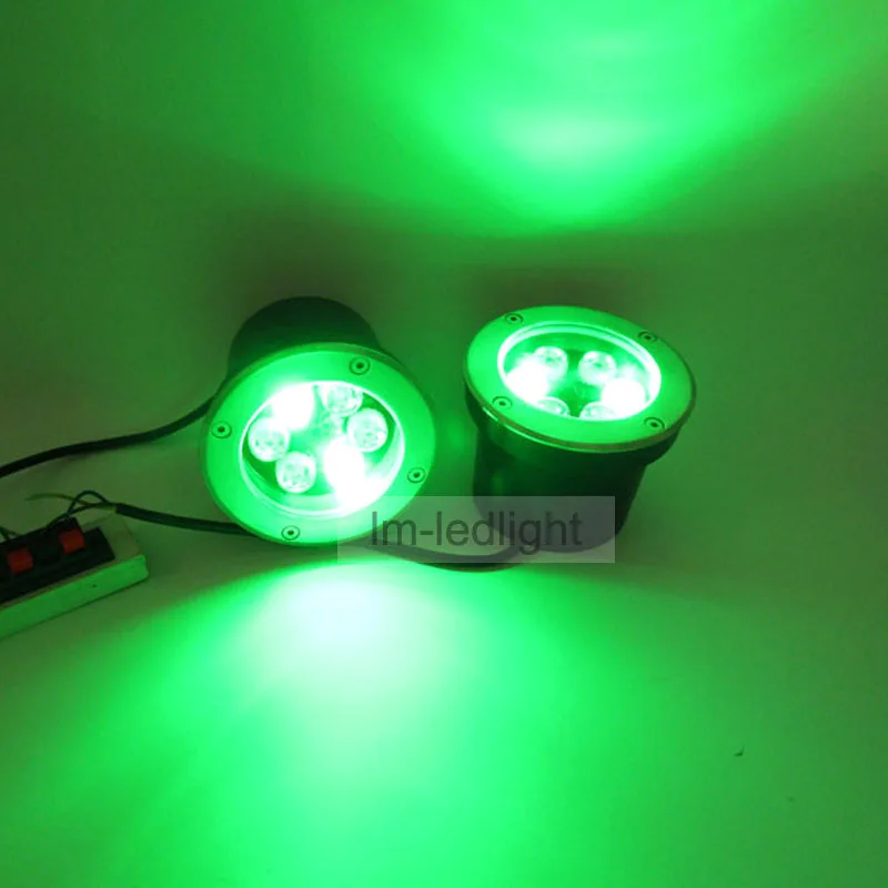 6W led подземный свет 12V dia120mm IP67 напольный Теплый/дневной/чистый белый RGB точечный
