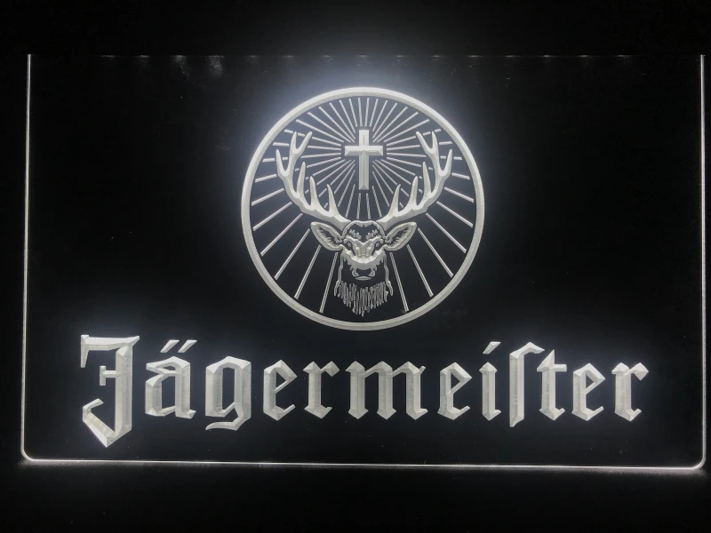 R061 Jagermeister светодиодный неоновый светильник с головой оленя
