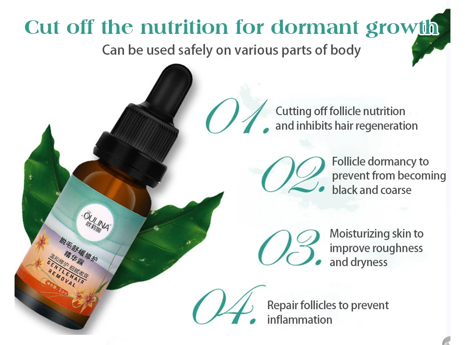 Удаления волос крем с гиалуроновой кислотой Hair Growth Inhibitor безболезненный депилятор для ног тела подмышки руки Депиляция лица Сыворотки