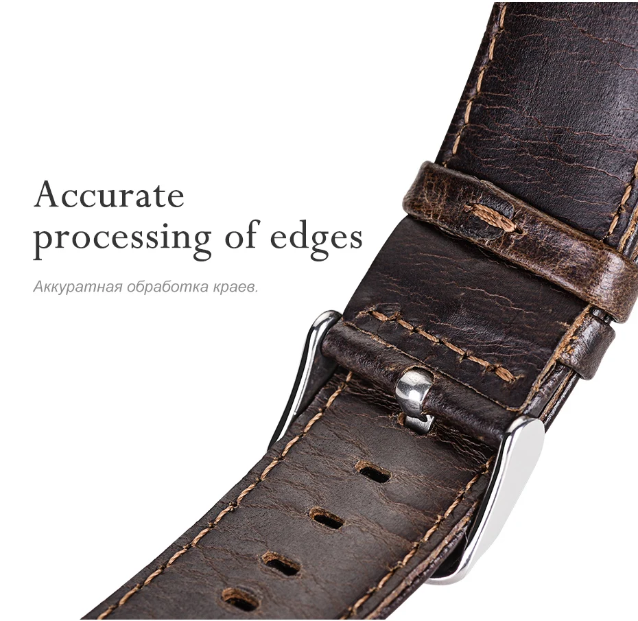 HOCO Quick Release Watch Band 20 мм ремешок из натуральной кожи для huawei Часы Спорт Смарт часы Ретро замена Браслет