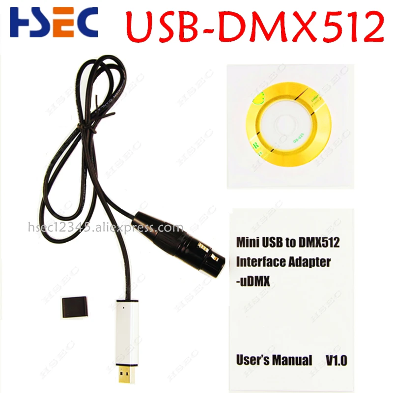 USB к DMX интерфейсному адаптеру LED DMX512 студийный компьютер ПК контроллер освещения