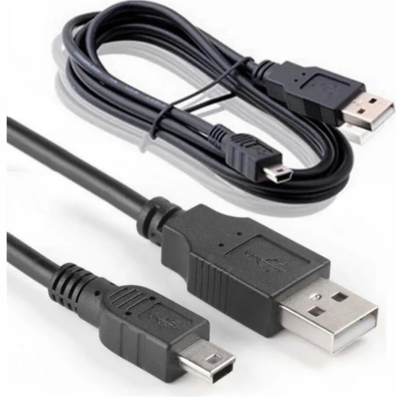 200 шт. USB 2,0 «Папа-папа» 5-контактный штекер Mini-USB кабель для зарядки и синхронизации данных зарядное устройство кабель для gps MP3 MP4 цифровой плеер Камера чехол для телефона