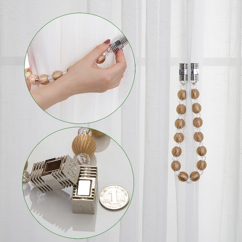 2 шт./лот золотистые/Серебристые шторы с магнитной застежкой на