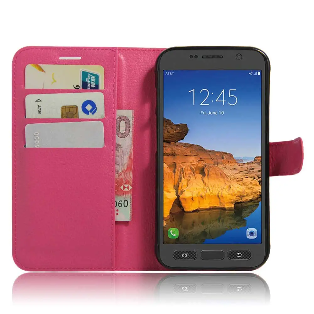 Fashion Phone Capas Case For Samsung Galaxy S7 Active G891 5.1 Inch With Stand Flip Cover Wallet PU Leather |