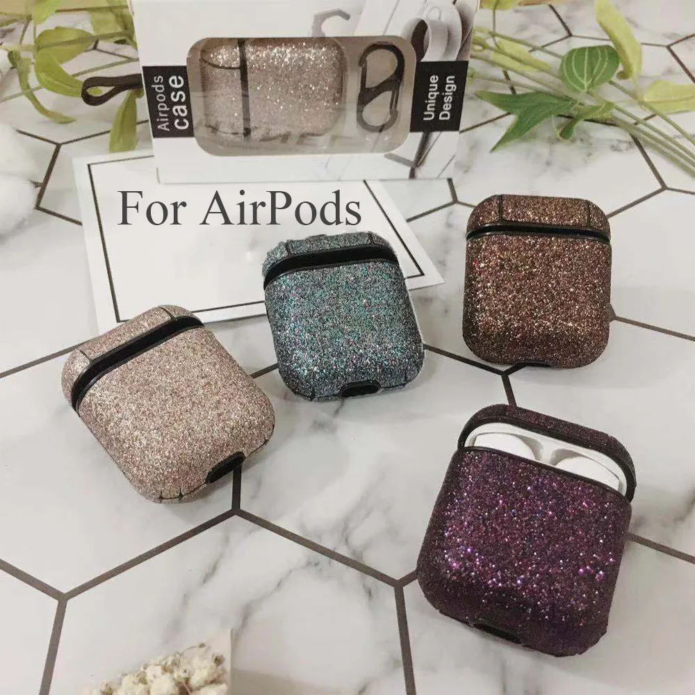 Модный нескользящий чехол для наушников Airpods из крокодиловой кожи защитный с