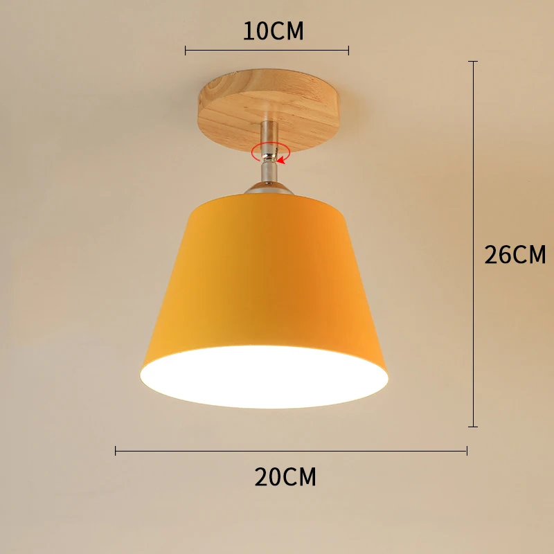 Type 2 no bulb Светодиодный потолочный светильник, современный деревянный потолочный светильник, винтажный плафон, лампа для гостиной, цветная, E27, плафон, Lamparas Techo Deckenleuchten - Цвет корпуса: Type 2 no bulb