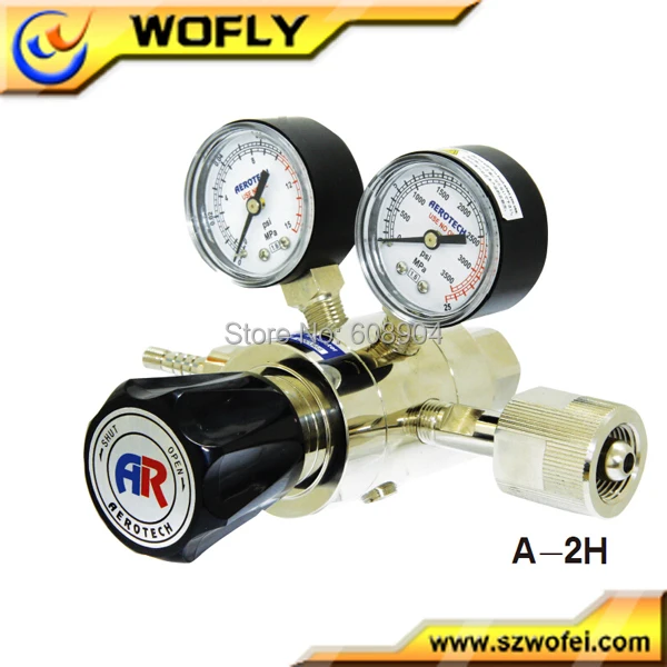 Регулятор давления водорода 150 бар 12 на выходе с никелевым покрытием