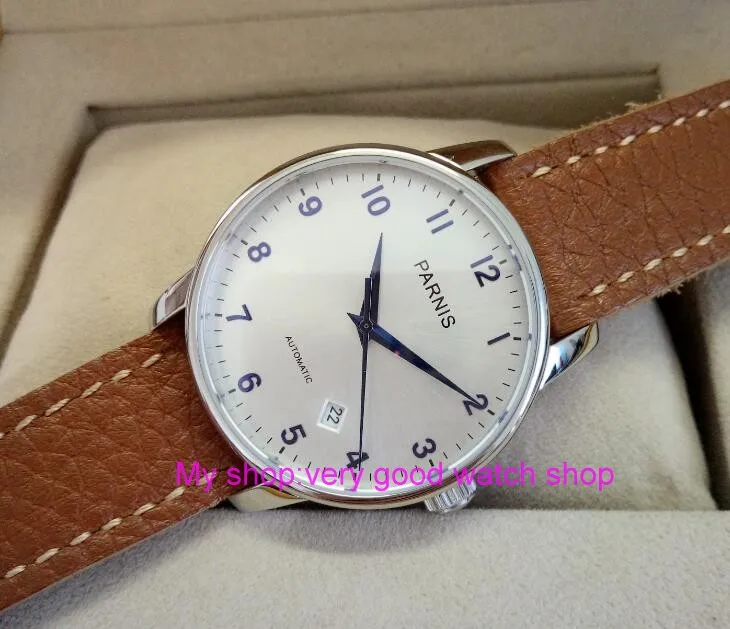 Мужские наручные часы с сапфирами автоматические механические 38 мм из японского