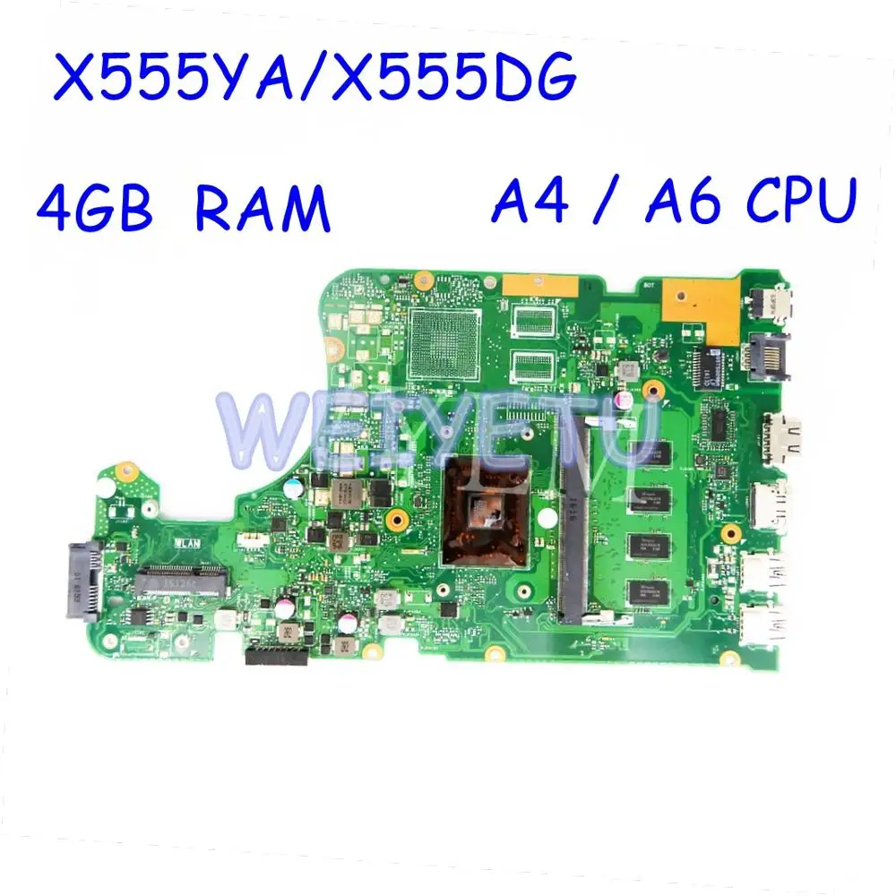 X555YA MB. _ 4G/A4-7210/A6-7310CPU/AS материнская плата для ASUS X555Y X555YI X555D A555D X555DG ноутбука 90NB09C0-R00020
