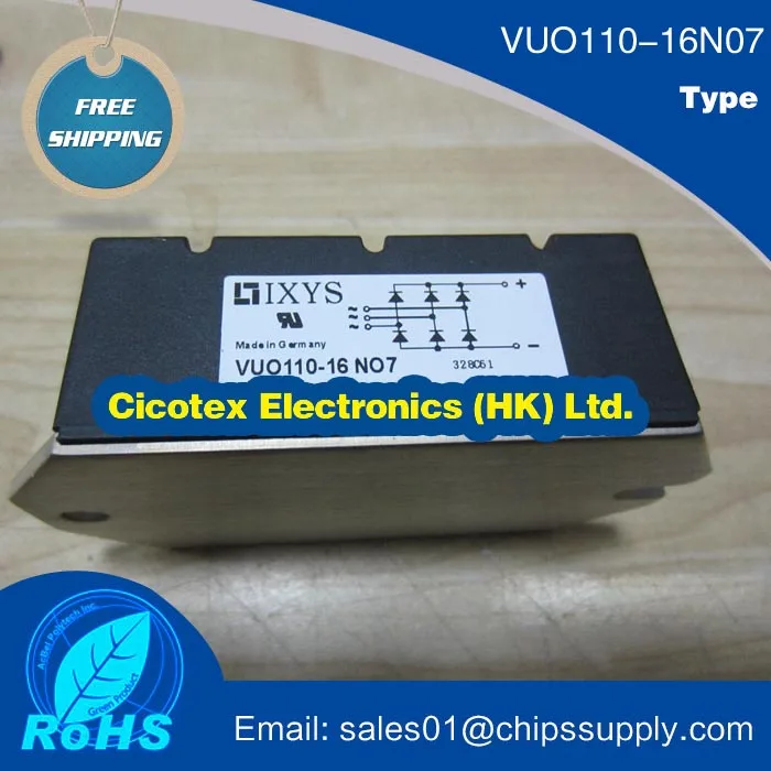 VUO110-16NO7 MODULE IGBT BRIDGE RECT 3P 1.6KV 127A PWS-E1 VUO110-16N07 VUO110-16 NO7