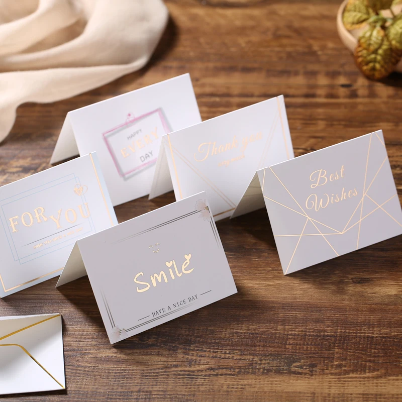 1 шт. поздравительная открытка простой пустой подарок сообщение на День